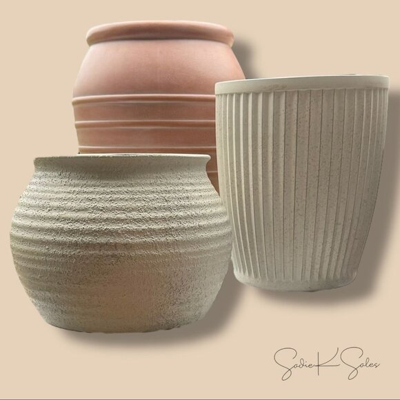 14" Sun Bleached Composite Indoor Outdoor Planter Pot - Threshold Studio McGee - Picture 5 of 7